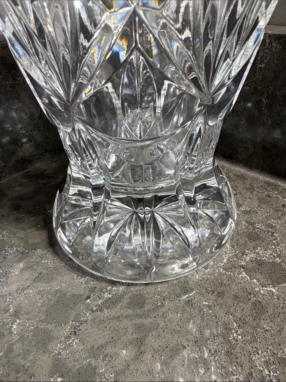 TRADITION Crystal d'Arques Clear Glass Vase - Clear. 11 3/4 Inch by 5 1/2 inch - Picture 7 of 11